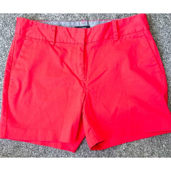 Nautica women's red chino shorts size 6. - Picture 1 of 6